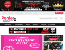 Tablet Screenshot of lesventes.ca